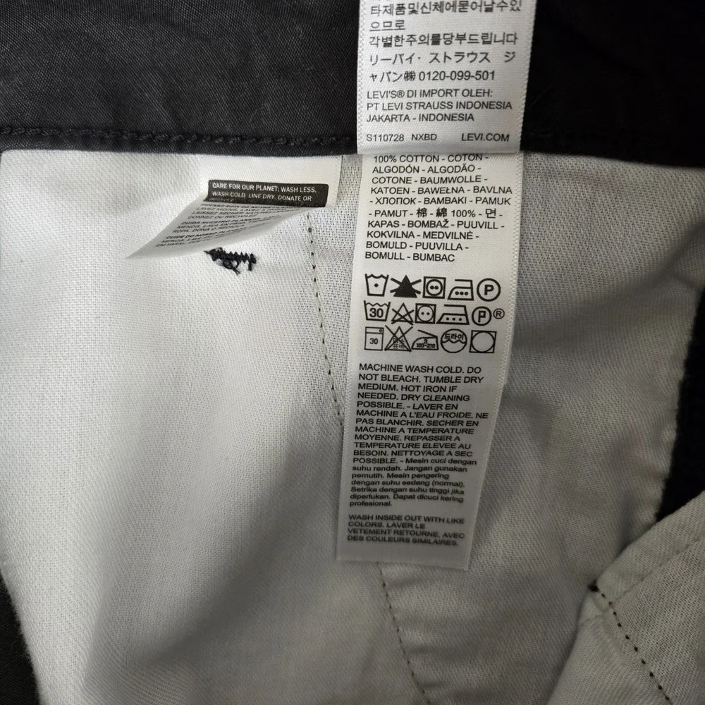 Levi's‎ Cargo Shorts Mens 30 Pockets Black 9